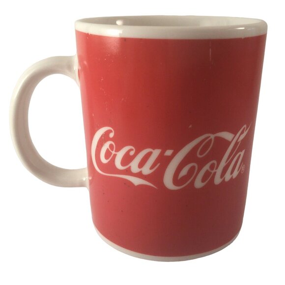 Coca - Cola Coffee Mugs by Gibson Set of 2 Polar Bear & Coke Logo Vintage - Picture 4 of 8